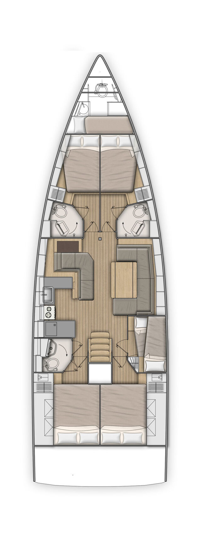 Oceanis 51.1 - 5 + 1 cab. Babakita